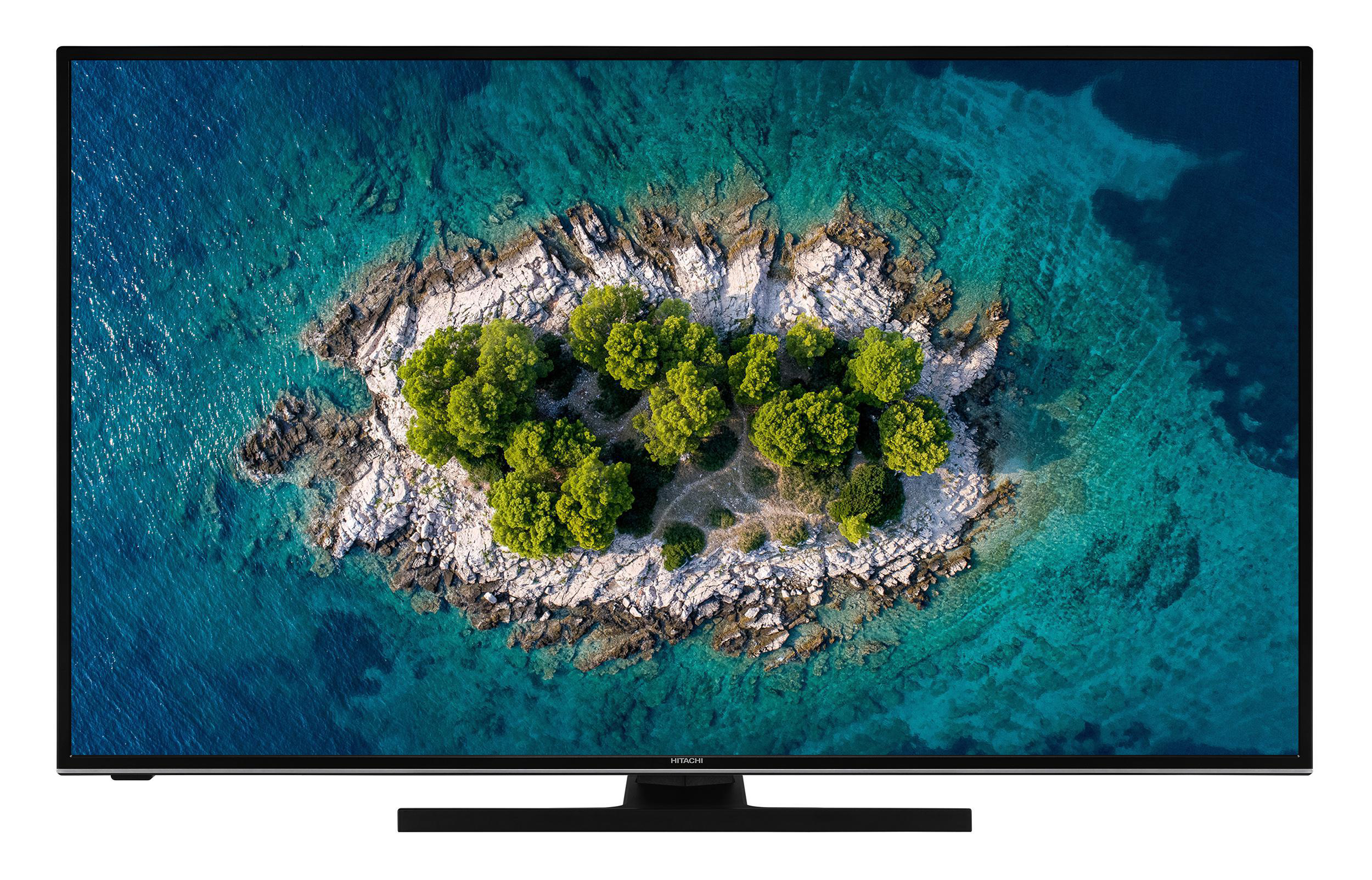 HITACHI U58K6100 LED TV (Flat, / TV, cm, UHD Linux) 147 Zoll 58 SMART 4K