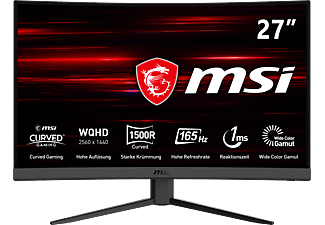 MSI Optix G27CQ4 - Gaming Monitor, 27 ", WQHD, 1 ms, 165 Hz, Schwarz