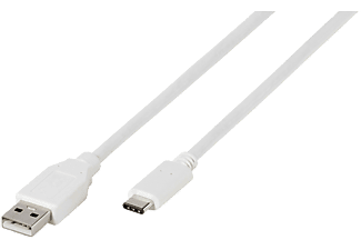 VIVANCO USB-C naar USB-A-kabel 1.2m Wit