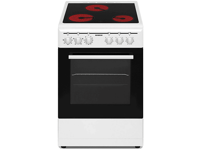 Infiniton CC-V350G, 48l, Vitrocerámica, 3 zonas, 50cm, Blanco