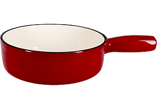 TTM Guss-Caquelon 22 cm - Poêle pour fondue au fromage (Rouge)