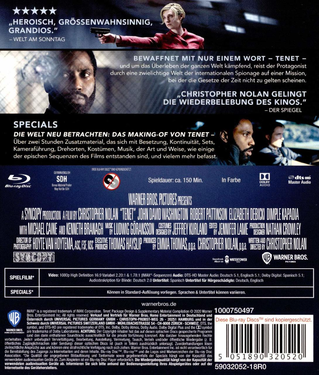 Blu-ray-Disc-Cover mit Text und einem Mann, der eine Waffe zeigt.