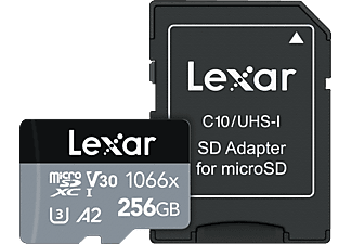 LEXAR 256GB High-Performance 1066x microSDXC™ UHS-I, 160MB/s okuma 120MB/s yazma C10 A2 V30 U3 Hafıza Kartı