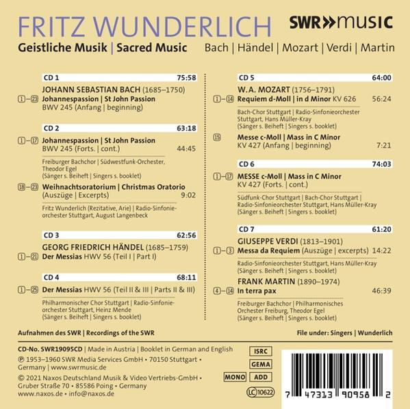 CD-Cover mit Titeln und Spielzeiten von Musikstücken verschiedener Komponisten, darunter Bach, Händel und Mozart.