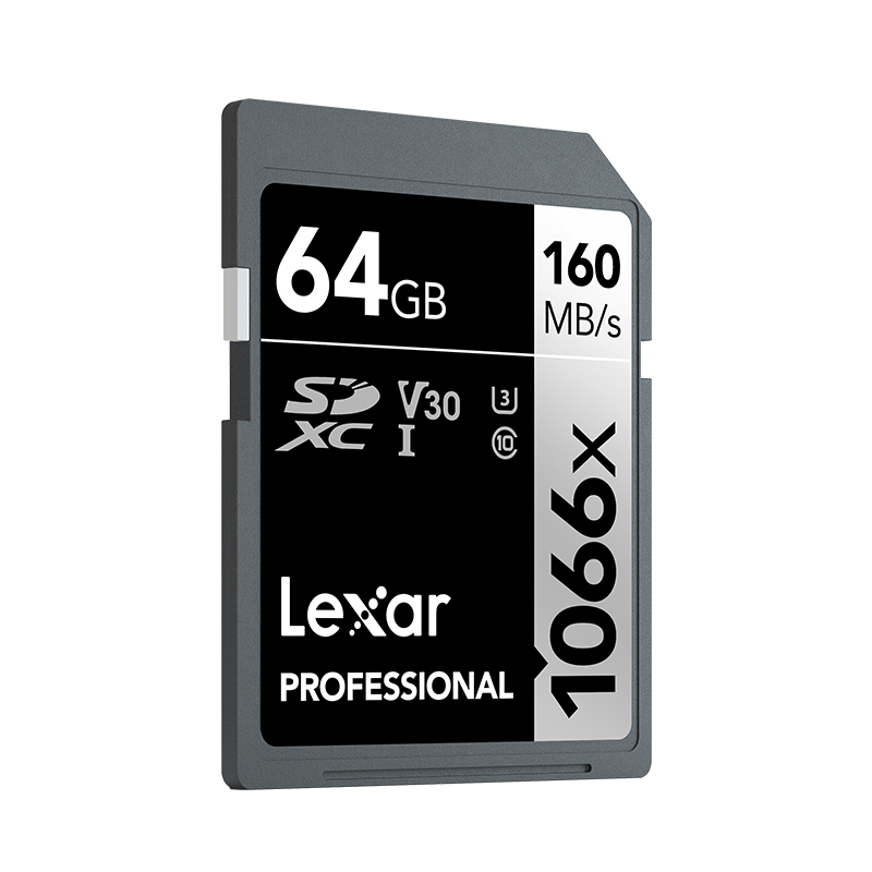 64GB Professional 1066x SDXC™ UHS-I, 160MB/s okuma 70MB/s yazma C10 V30 U3 Hafıza Kartı