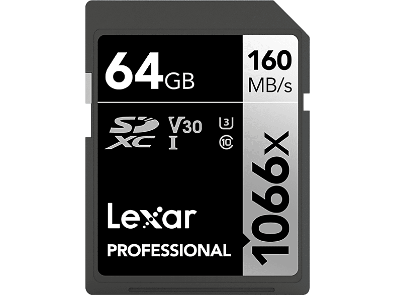 LEXAR 64GB Professional 1066x SDXC™ UHS-I, 160MB/s okuma 70MB/s yazma C10 V30 U3 Hafıza Kartı_1