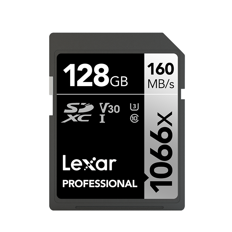 128GB Professional 1066x SDXC™ UHS-I, 160MB/s okuma 120MB/s yazma C10 V30 U3 Hafıza Kartı