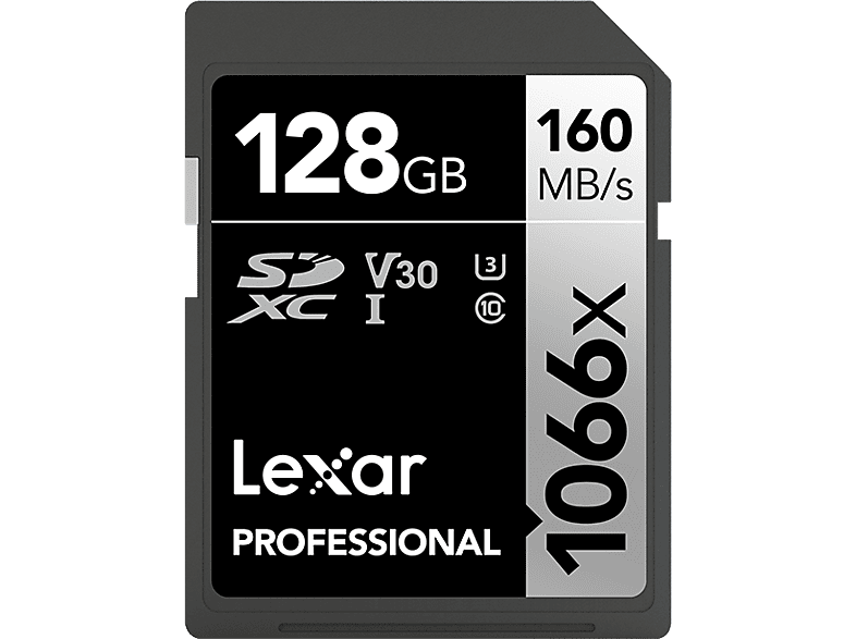 LEXAR 128GB Professional 1066x SDXC™ UHS-I, 160MB/s okuma 120MB/s yazma C10 V30 U3 Hafıza Kartı