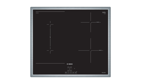 BOSCH HND616LS61 Serie 6 (Backofen) , Serie 4 (Kochfeld), Einbauherdset (Induktionskochfeld, A, 71 l)