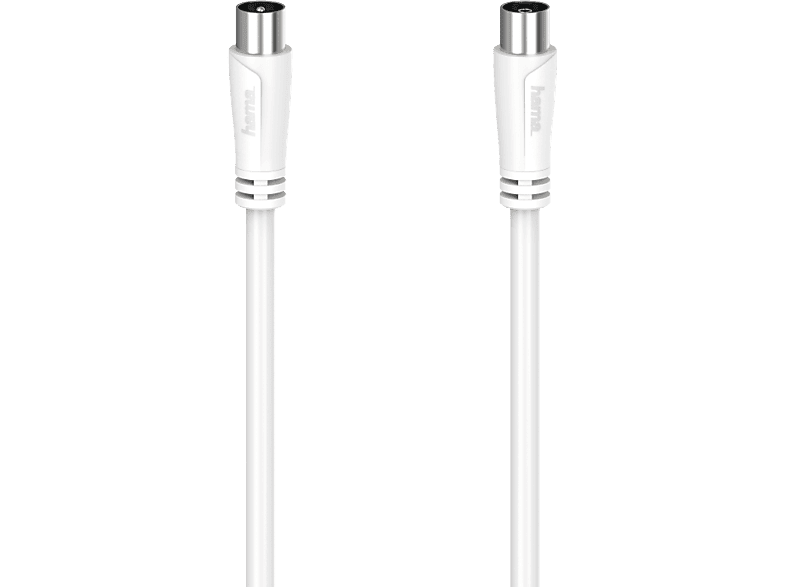 Hama Câble d'Antenne Coaxial 90 dB 5m Blanc