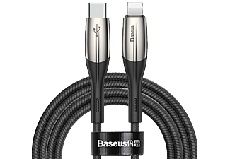 BASEUS Horizontal 1m Type-C Hızlı Şarj Kablosu Siyah