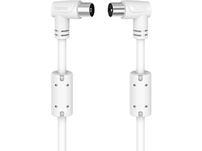 Hama Câble d'Antenne Coaxial 90 dB 3 m Blanc