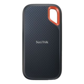SANDISK Extreme Portable V2 - Festplatte (SSD, 4 TB, Schwarz/Orange)