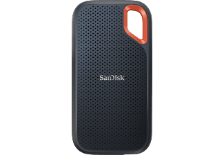 SANDISK Extreme Portable V2 - Disque dur (SSD, 1 TB, Noir/Orange)