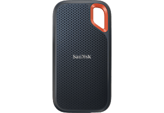 SANDISK Extreme Portable V2 - Festplatte (SSD, 1 TB, Schwarz/Orange)