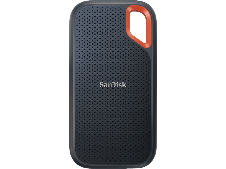 SANDISK Extreme Portable V2 Festplatte (SSD, 1 TB, Schwarz/Orange)