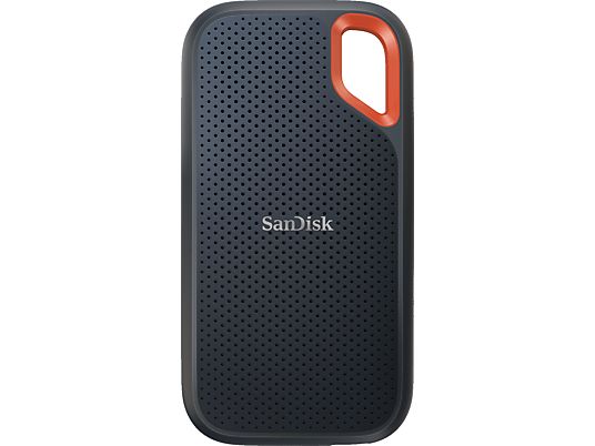 SANDISK Extreme Portable V2 - Disque dur (SSD, 2 TB, Noir/Orange)