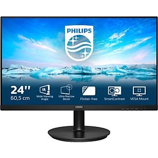 PHILIPS 241V8LA 23,8 Zoll Full-HD Monitor (4 ms Reaktionszeit, 75 Hz)
