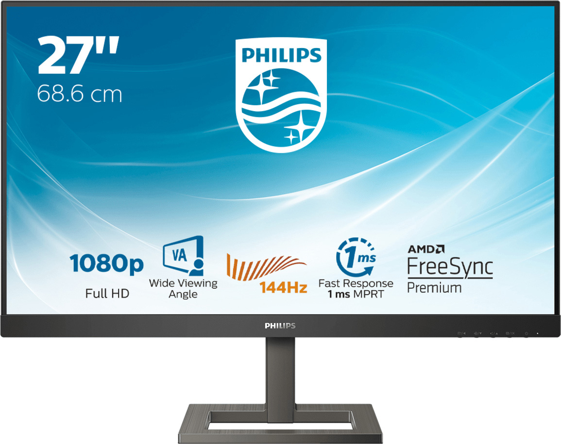 PHILIPS 272E1GAEZ 27 Zoll  Full-HD  Gaming Monitor mit SmartImage Game, SmartImage Spielmodus, SmartContrast, Flicker-Free/ UltraWide Color - Technologien und Low Blue Modus  1 ms Reaktionszeit  