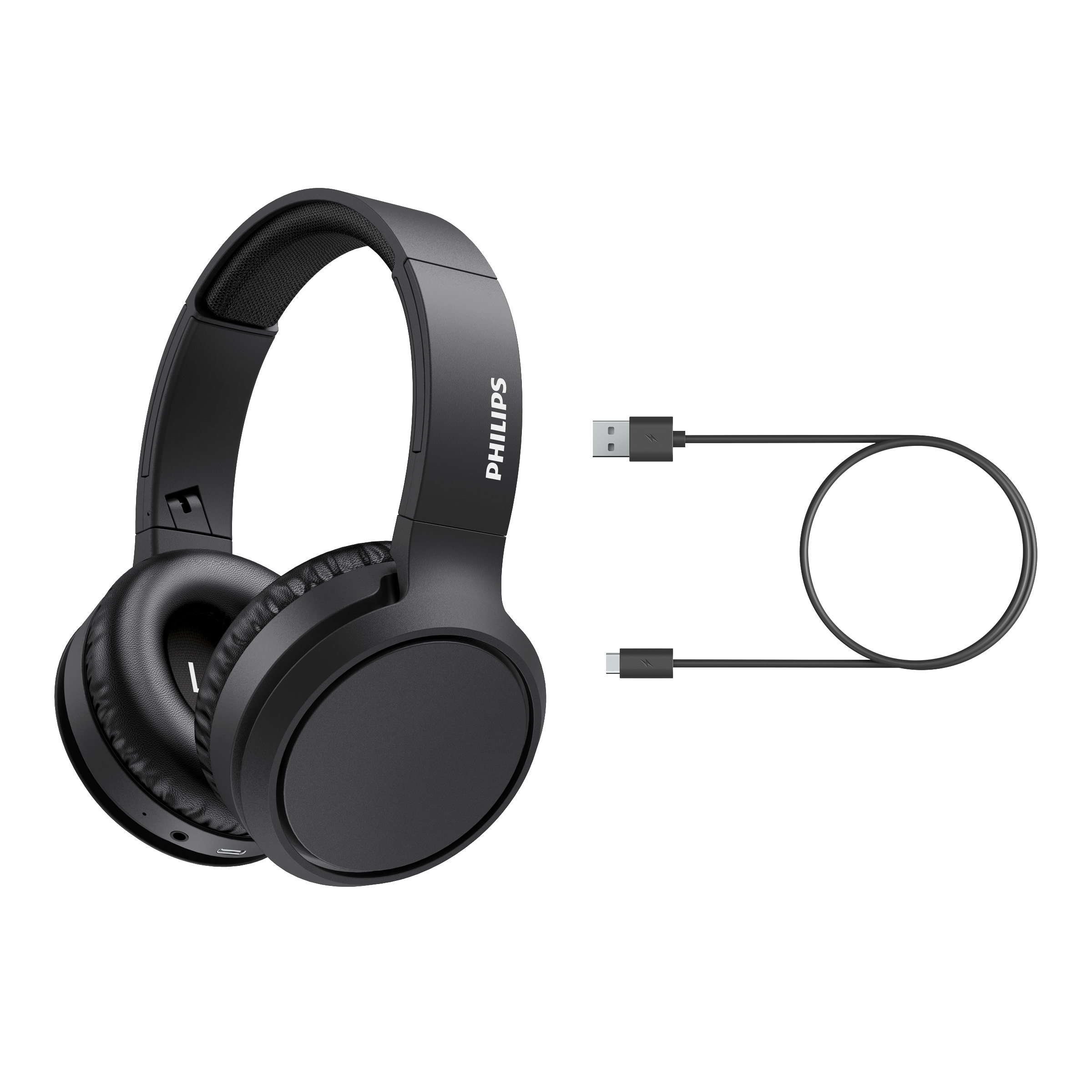 PHILIPS TAH5205BK/00, Kopfhörer Bluetooth Schwarz Over-ear