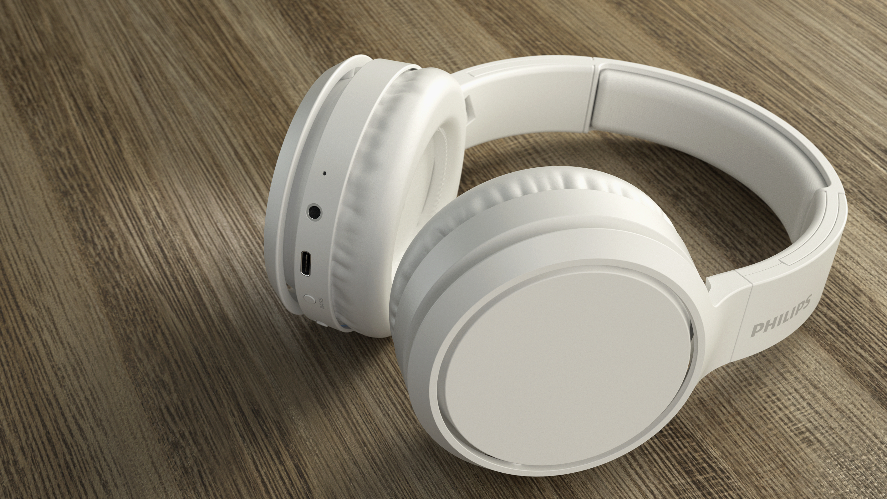 PHILIPS TAH5205WT/00, Over-ear Kopfhörer Weiß Bluetooth