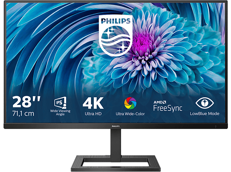 Monitor PHILIPS 288E2A 28 Zoll UHD 4K Monitor (4 ms Reaktionszeit, 60
