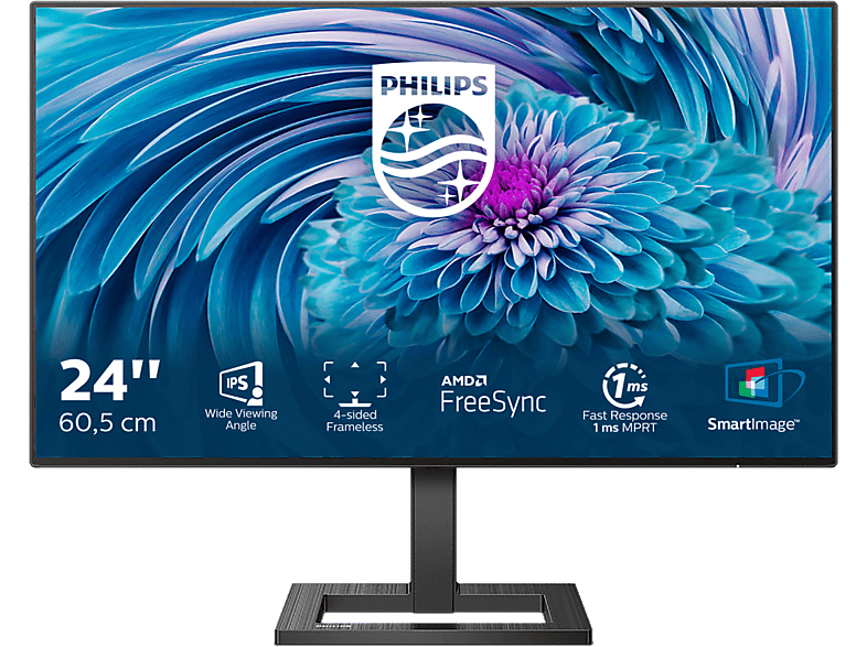 PHILIPS 242E2FA 24 Zoll Full-HD Monitor (1 ms Reaktionszeit, 75 Hz) | PC Monitore 22.3 bis 26.9 Zoll