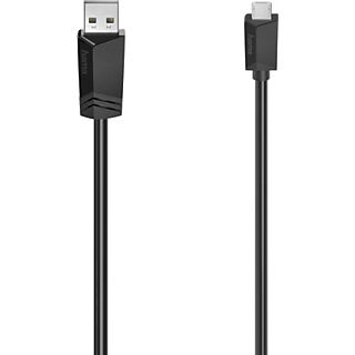 HAMA USB-kabel - microUSB 2.0 75 cm Zwart (200607)