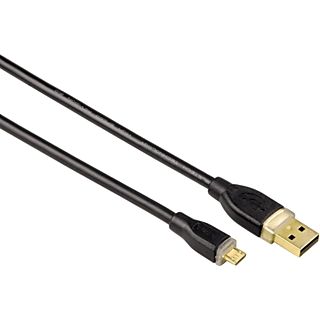 HAMA USB-kabel - microUSB 2.0 1.5 m Zwart (200608)