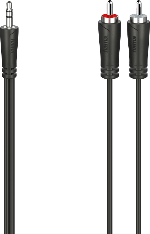 HAMA Audiokabel Jack - RCA Stereo 1.5 m Zwart (200720)