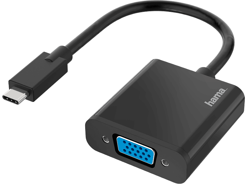 Hama Adapter Usb-c - Vga Full Hd Zwart (200317)