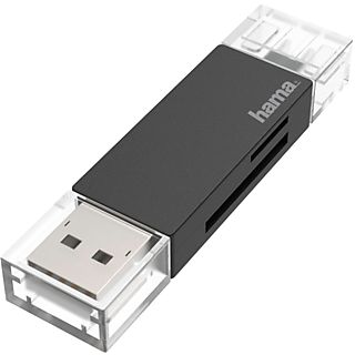 HAMA Kaartlezer USB OTG / USB-C 3.0 Zwart (200127)