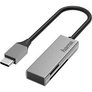 HAMA Lecteur de cartes USB-C SD / microSD Gris (200131)