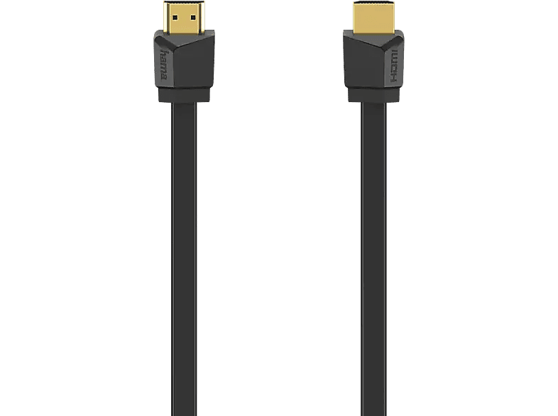 Hama HDMI-kabel Flexi-Slim Ethernet 1,5 m Zwart