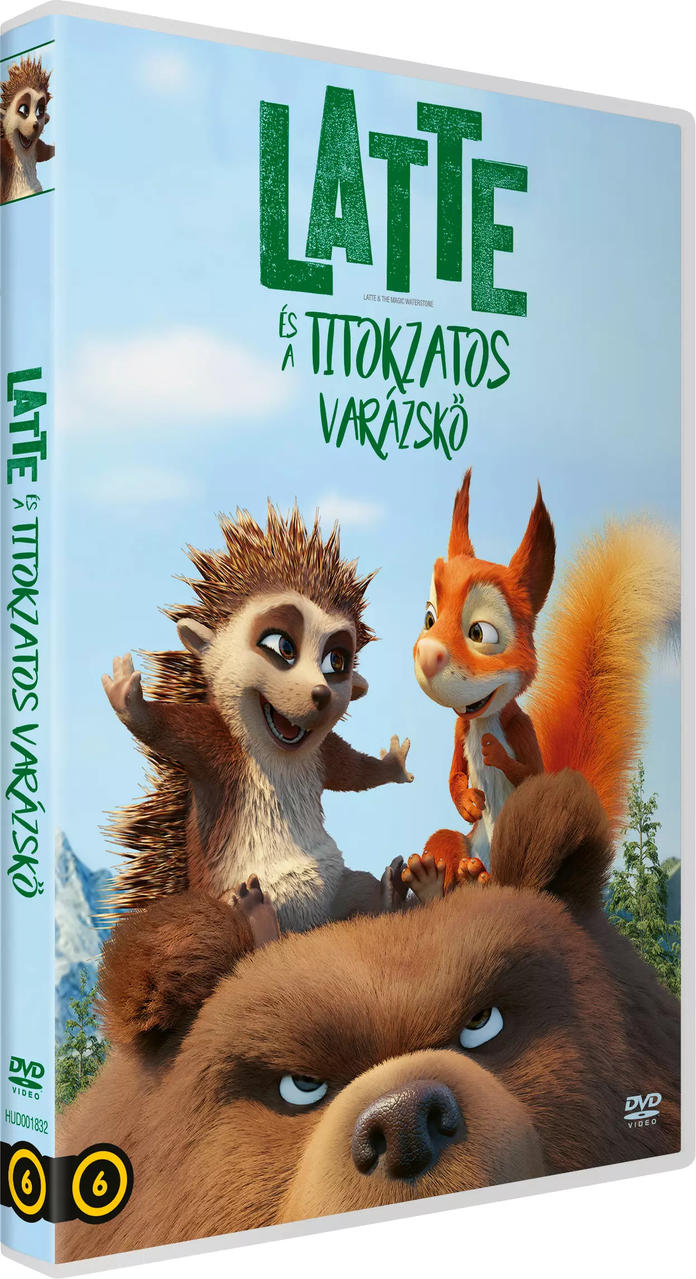 Egy animációs film DVD borítója, benne egy sün, mókus és medve. Kék ég háttér.
