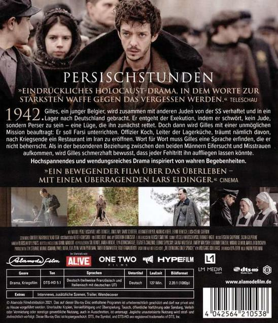 Filmposter, schwarzer Hintergrund, zentraler Mann umgeben von Menschen, deutscher Text, Bilder unten.