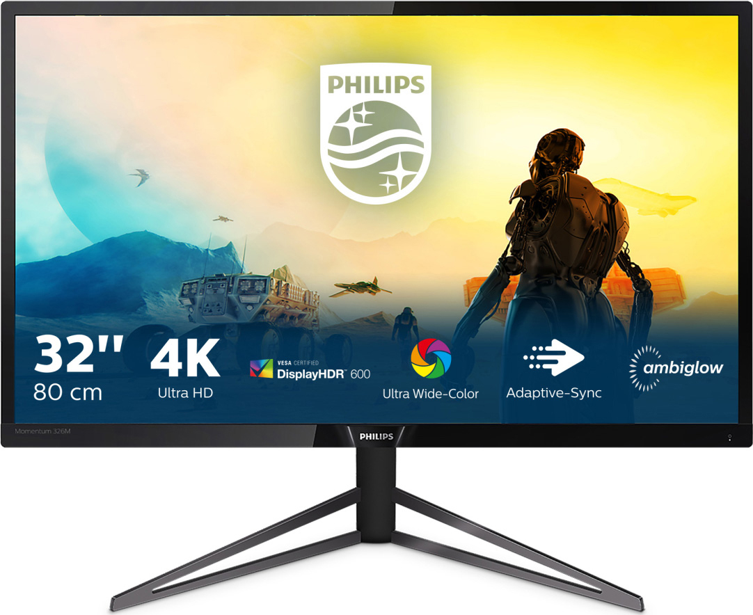 PHILIPS 326M6VJRMB 31,5 Zoll  HDR 4K  Monitor  4 ms Reaktionszeit  