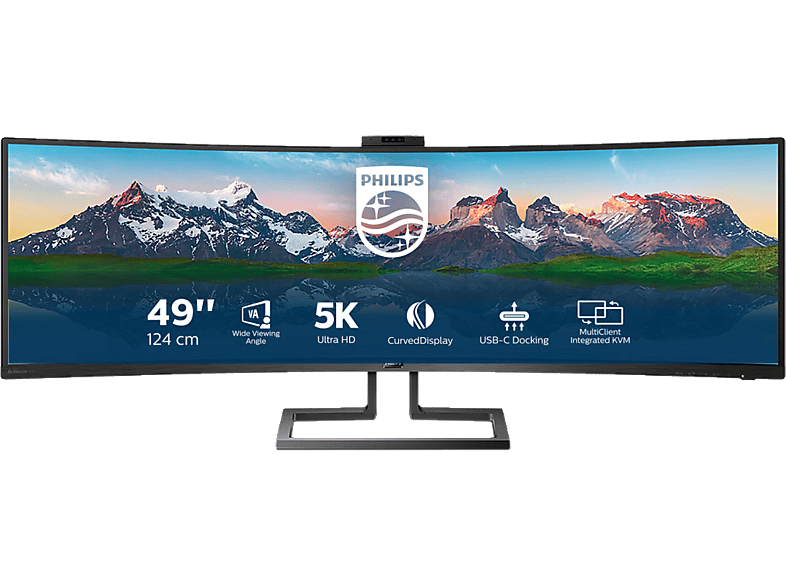 Monitor PHILIPS 499P9H 48,8 Zoll 5K Ultrawide Monitor (5 ms