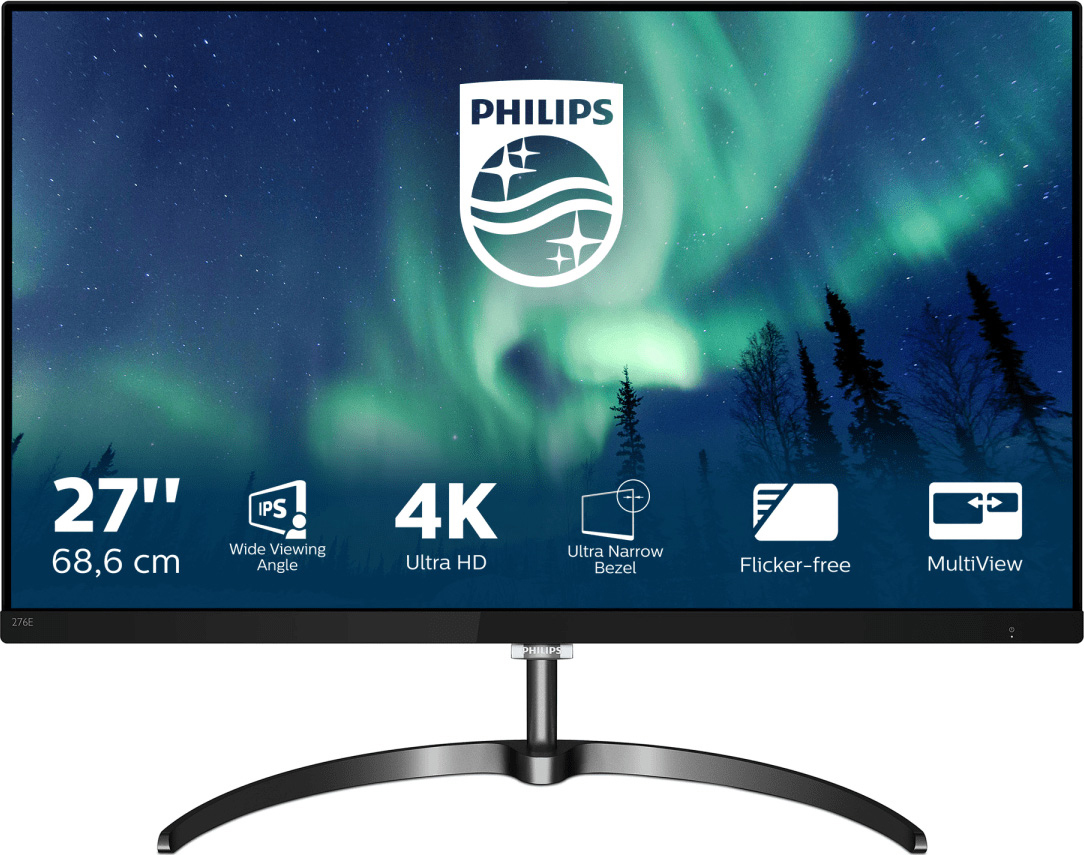 PHILIPS 276E8VJSB/00 27 Zoll UHD 4K Monitor 5 ms Reaktionszeit