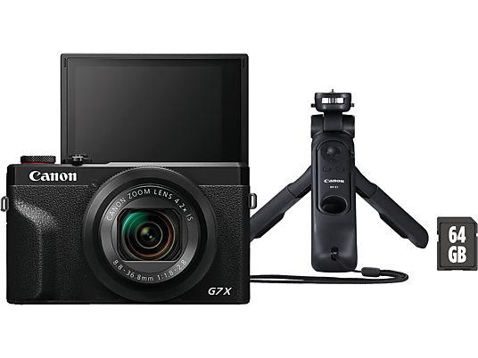 CANON PowerShot G7 X Mark III kit per vlogger premium - Fotocamera compatta Nero