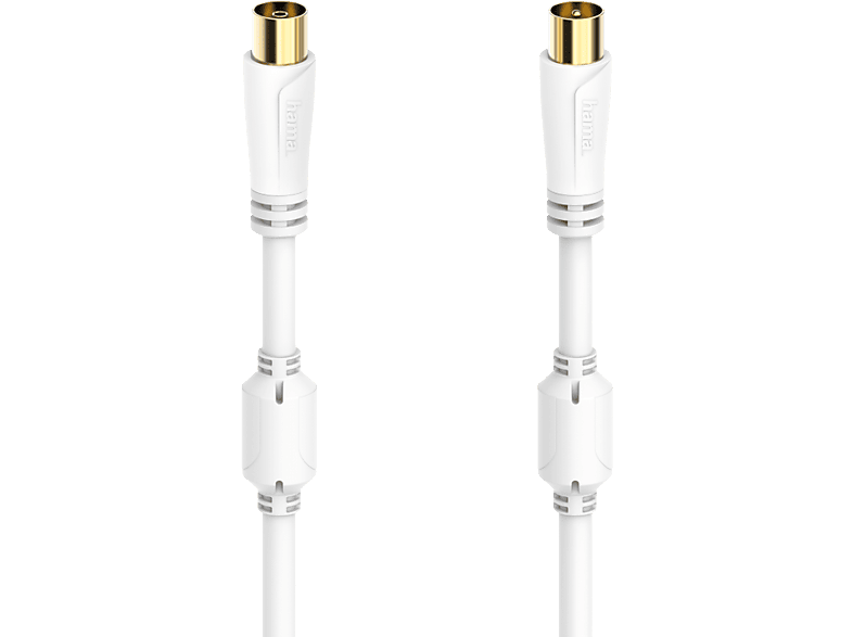 Hama Câble Antenne Coaxiale 100 Db 3m Blanc (205247)