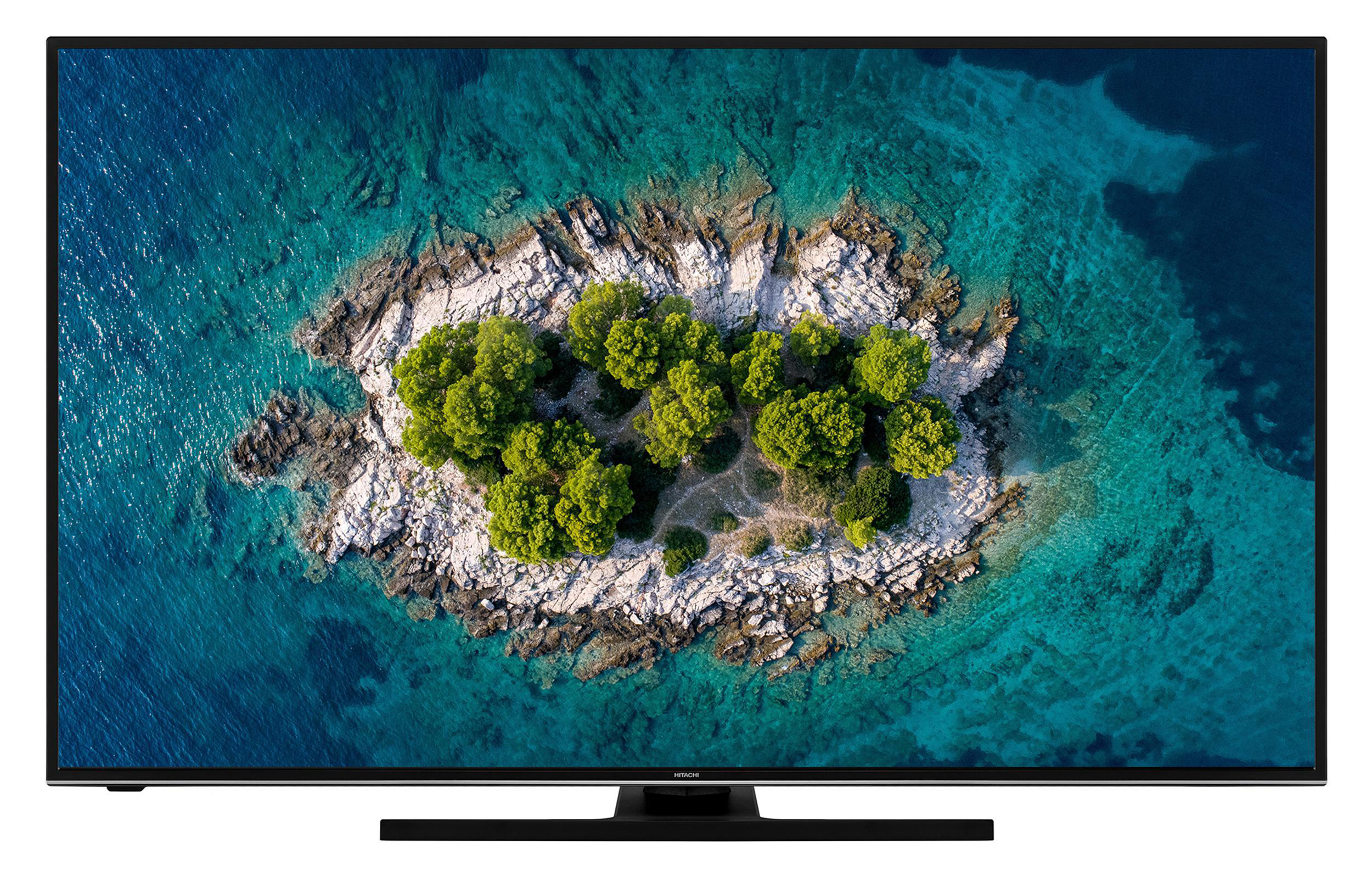 HITACHI U55K6100 LED TV (Flat, 55 Zoll / 139 cm, UHD 4K, SMART TV, Linux)