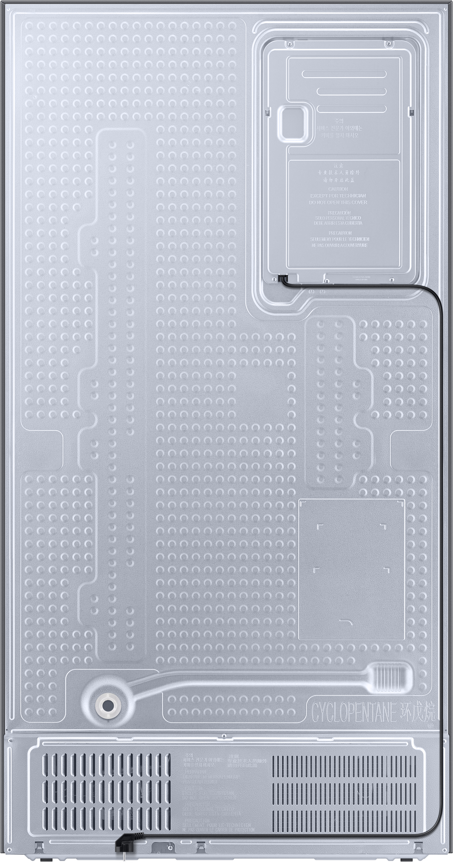 SAMSUNG RS6JA8810S9/EG Side-by-Side (634 l, F, 1780 mm hoch, Edelstahl Look/Silber)