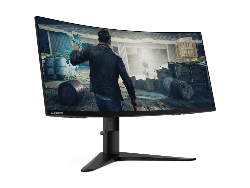 Monitor Pc Gaming curvo 8636 cm 34 lenovo g34w10 144 hz wqhd freesync y flicker 2k qhd va 144hz 1ms hdmi dp premium base ajuste de inclinaciónaltura negro led ultrawide quadhd 864 3440 1440 1 1500r 2.0 1.4