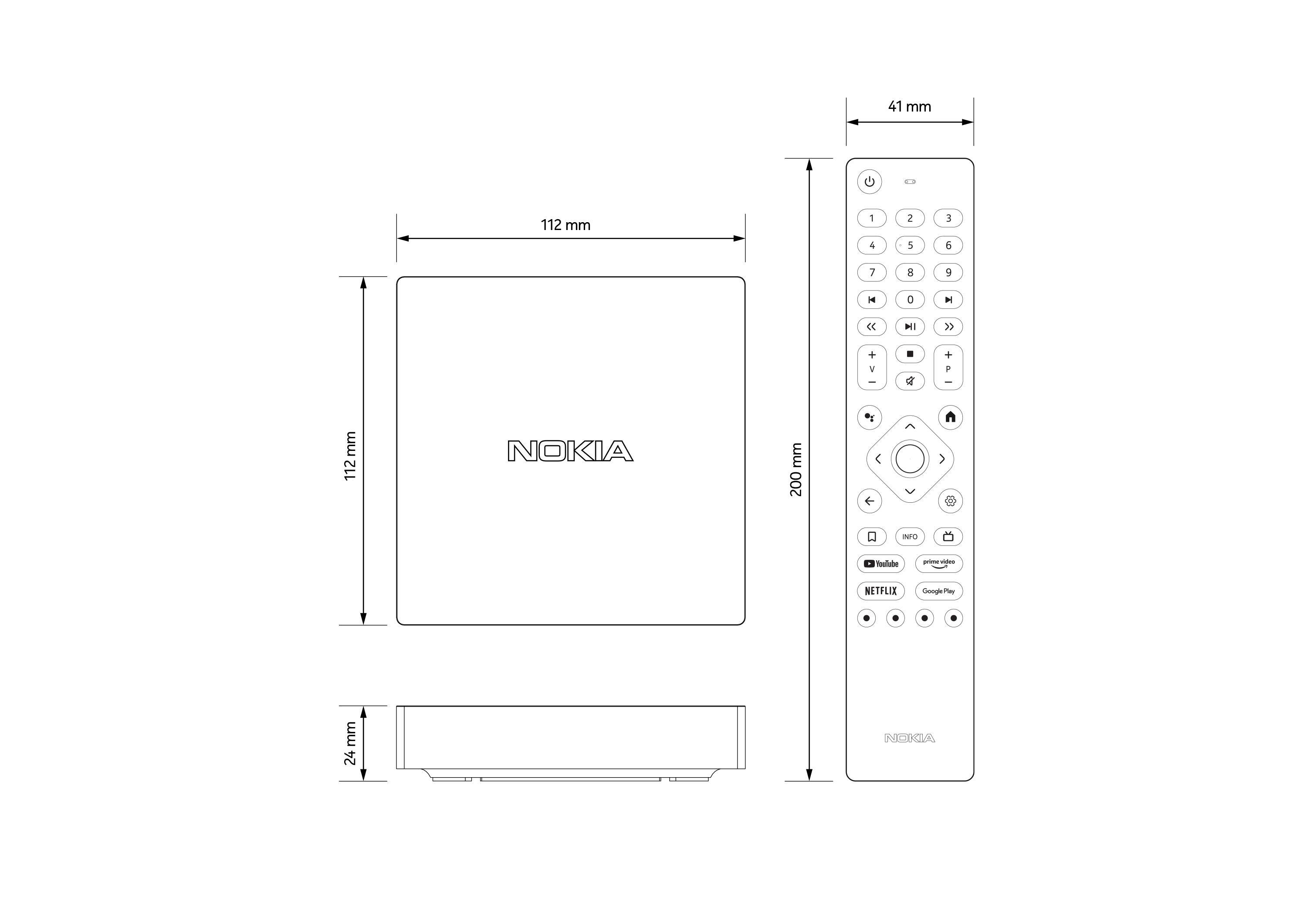 NOKIA Streaming Box 8000 Media Streaming 8 GB, Schwarz