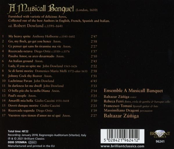 VARIOUS - Dowland:A Musicall Banquet  - (CD)