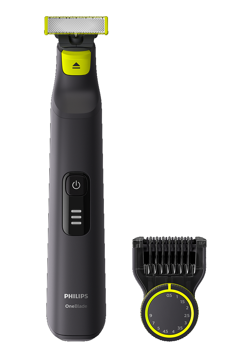PHILIPS QP6530/15 OneBlade Pro - Rasierer/Bodygroomer (Schwarz/Grün)