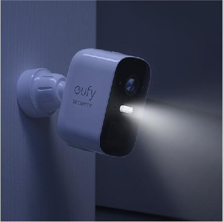 EUFY Überwachungskamera eufyCam 2C, 1080p HD, IP67 Wetterfest, Nachtsicht, Weiß/Schwarz  Überwachungskamera (Anzahl Kameras: 2, für Innen + Außen, Nachtsichtfunktion, Akkubetrieb, Weiß/Schwarz)