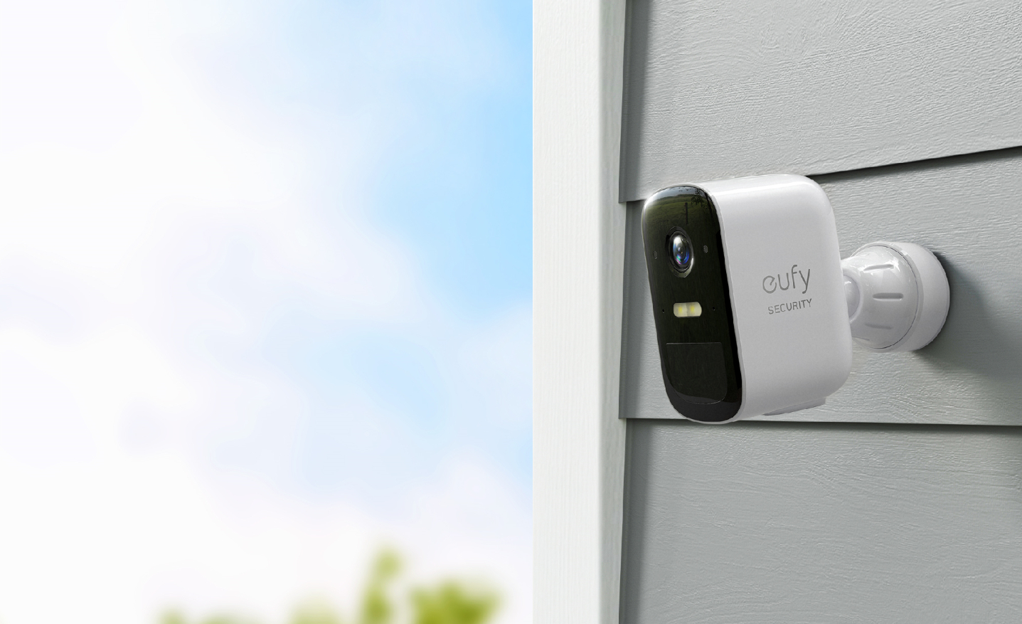 EUFY Überwachungskamera eufyCam 2C, 1080p HD, IP67 Wetterfest, Nachtsicht, Weiß/Schwarz  Überwachungskamera (Anzahl Kameras: 2, für Innen + Außen, Nachtsichtfunktion, Akkubetrieb, Weiß/Schwarz)