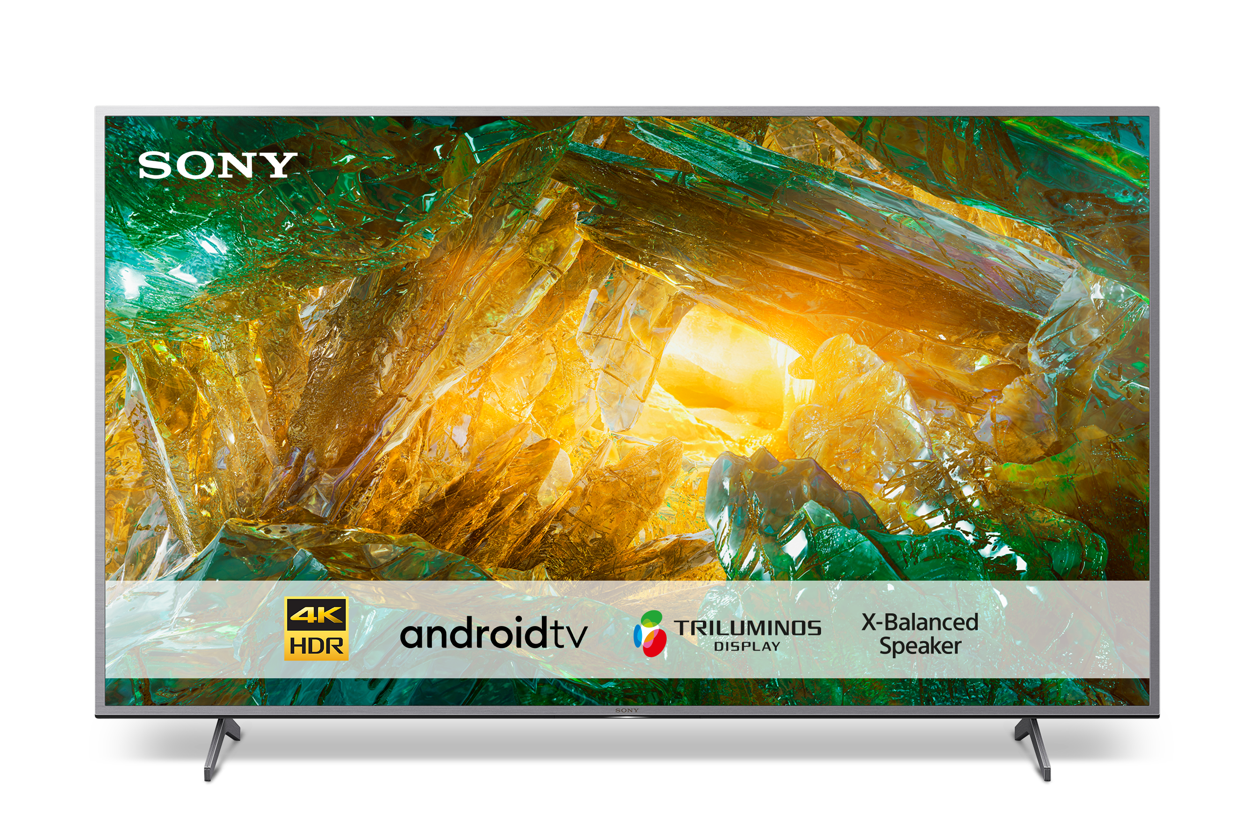 SONY KD-49XH8077 Fernseher 49 Zoll 4K UHD Smart Android TV, silber